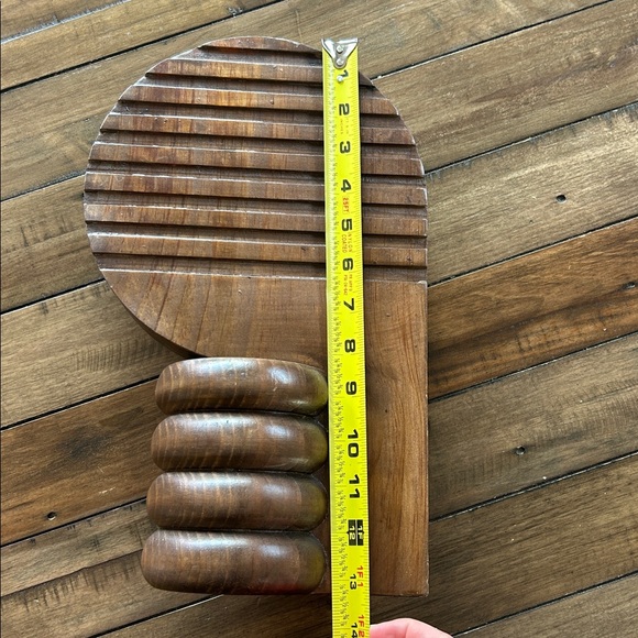 West Elm x Diego Olivero Geo Series Carved Wood Decor - Picture 9 of 9